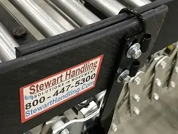 O-Ring Siderail holder add-on. For use on tight conveyor bends to keep Siderail in place.